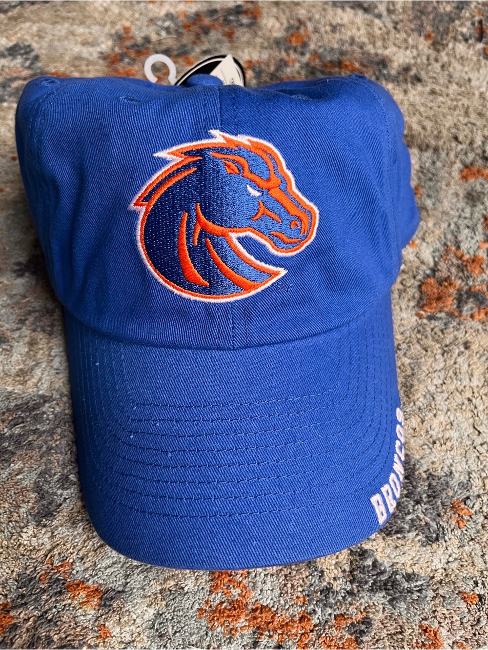 Boise State Broncos Captivating Adult OS Blue adjustable strap Back Cap NWT